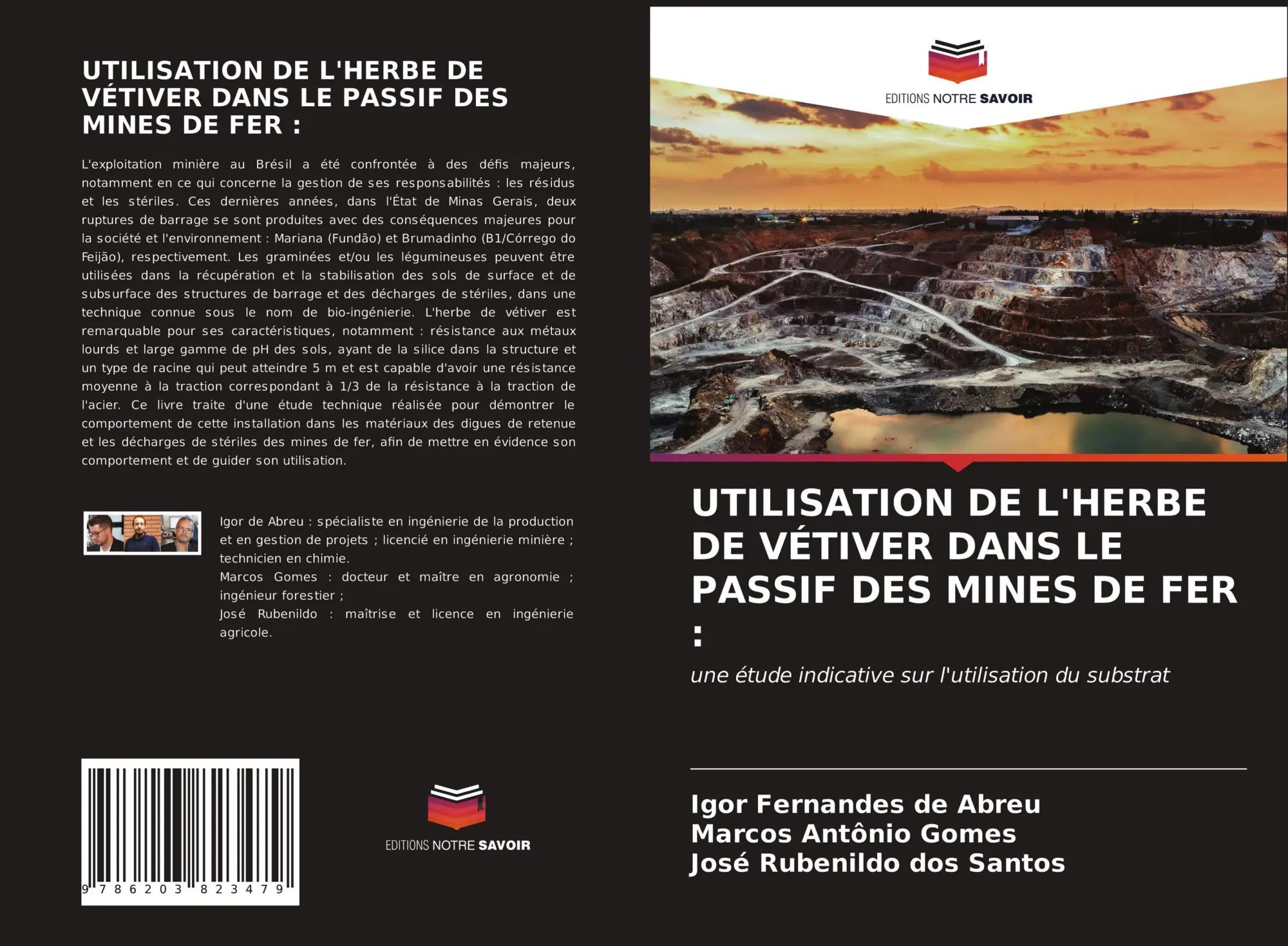 UTILISATION DE L'HERBE DE VÉTIVER DANS LE PASSIF DES MINES DE FER : / une étude indicative sur l'utilisation du substrat / Igor Fernandes de Abreu (u. a.) / Taschenbuch / Französisch / 2021 - Fernandes de Abreu, Igor