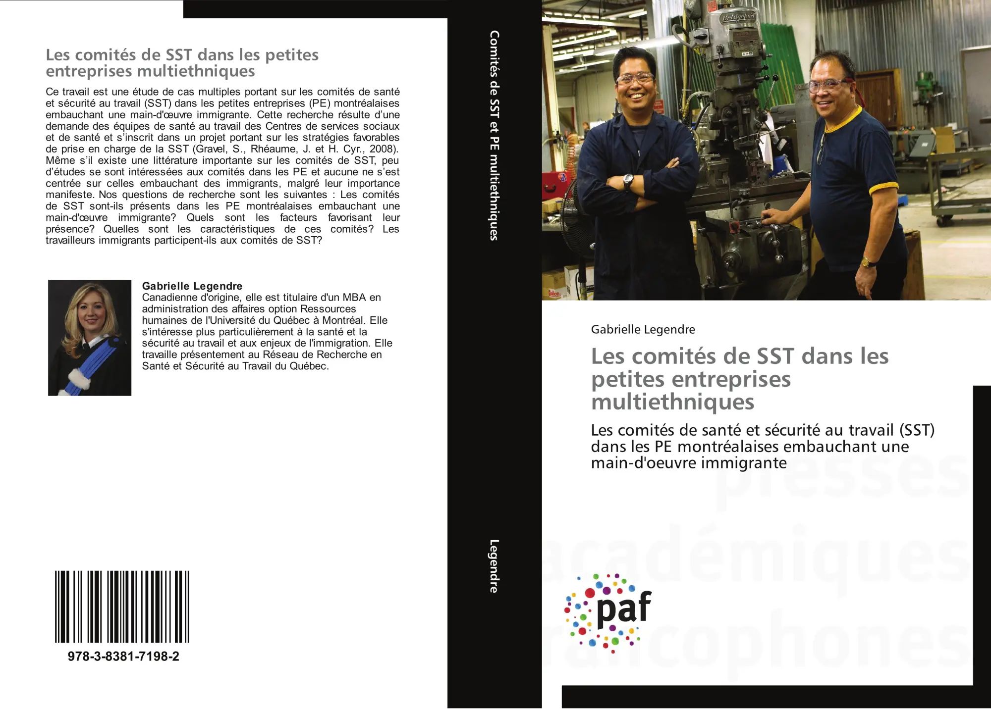 Les comités de SST dans les petites entreprises multiethniques / Les comités de santé et sécurité au travail (SST) dans les PE montréalaises embauchant une main-d'oeuvre immigrante / Legendre / Buch - Legendre, Gabrielle
