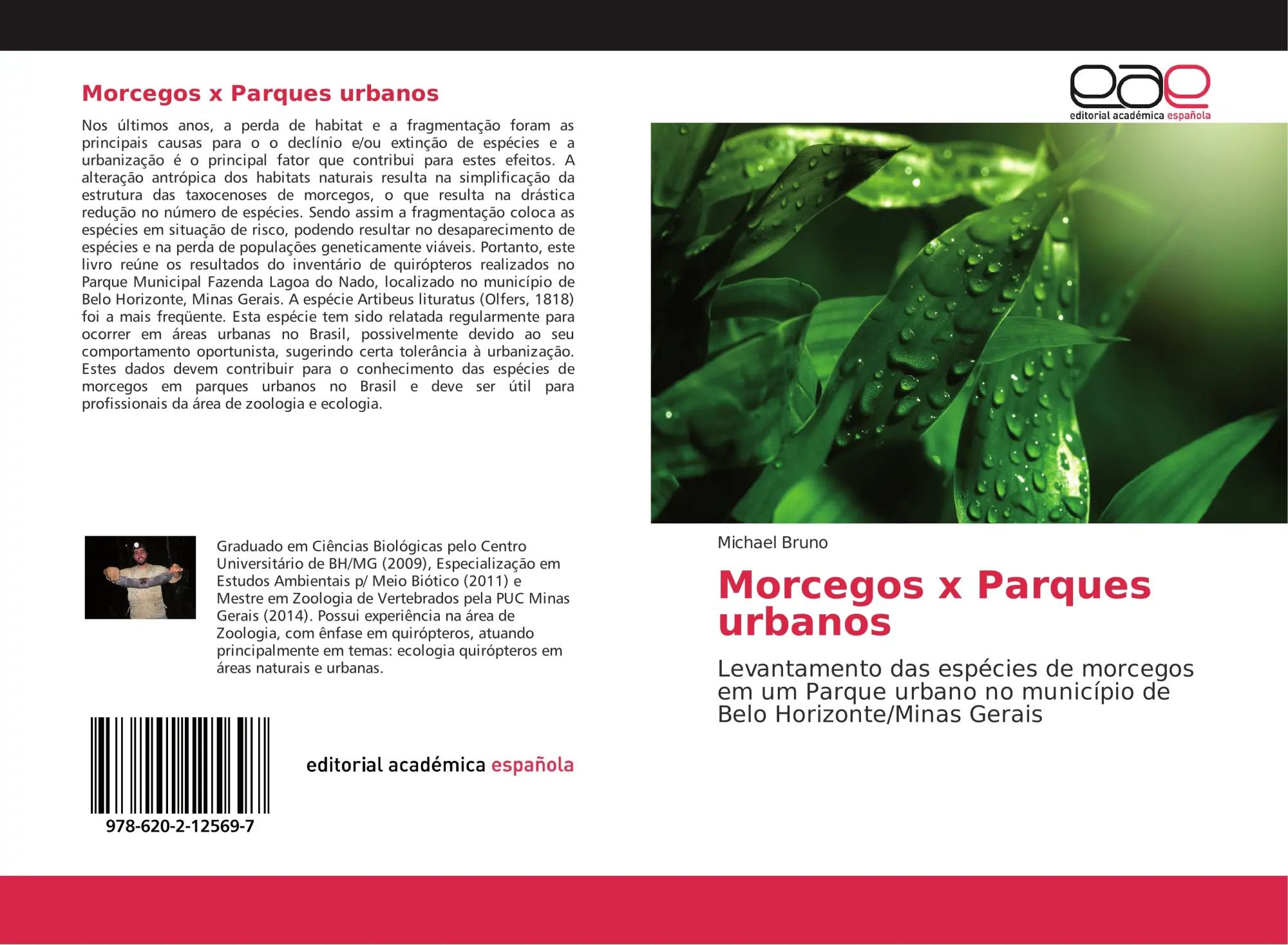 Morcegos x Parques urbanos / Levantamento das espécies de morcegos em um Parque urbano no município de Belo Horizonte Minas Gerais / Michael Bruno / Taschenbuch / Spanisch / 2018 / EAN 9786202125697 - Bruno, Michael